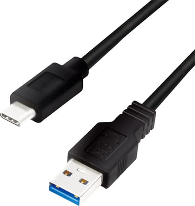 LogiLink USB-kabel USB 3.2 Gen1 (USB 3.0 / USB 3.1 Gen1) USB-A stekker, USB-C stekker 1.00 m CU0168