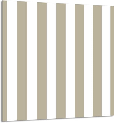 TMK ArtDeko Serie - Glasplaat voor Keuken - 60x65 cm - Modern Streeppatroon