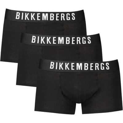 Bikkembergs Zwarte Polyester Heren Boxer Shorts
