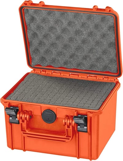 Waterdichte koffer voor gevoelige apparatuur - oranje
