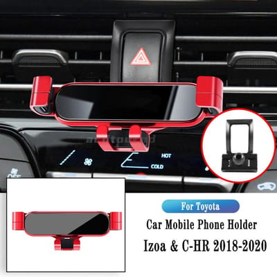 Autotelefoonhouder Voor Toyota Chr - Zwaartekracht Navigatiebeugel Gps Stand Luchtuitlaat Clip Draaibare Steun Montage Accessoire gray