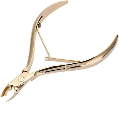 Professionele Nagelriemknipper, Roestvrijstalen Scharen voor Dode Huid, Dubbel Veerhandvat voor Nauwkeurige Nagelverzorging en Manicure Tools