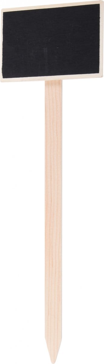 Pro Garden Plantenlabels 34 X 10 Cm Hout Blank/zwart 3-delig
