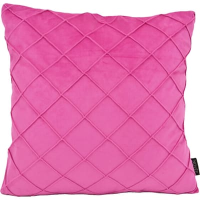 NOVÉE Sierkussen velvet cross roze | 45 x 45 cm | velvet/polyester