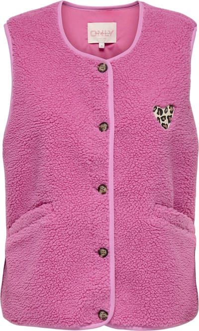 ONLY - ONLBABY TEDDY VEST PNT Dames Gilet