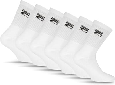 FILA Tennis- & Sportsokken Kleine Logo - Maat 35/38 - 6 Pack - Wit