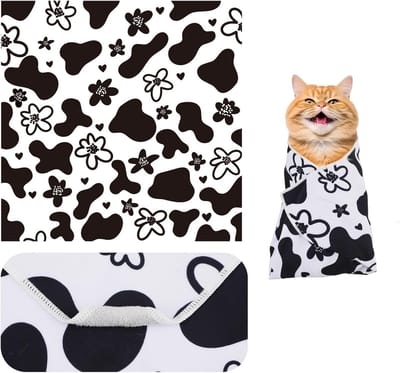 Katten verzorgingsdek 55x55 cm - Wikkeldeken voor nagelknippen kalmerend