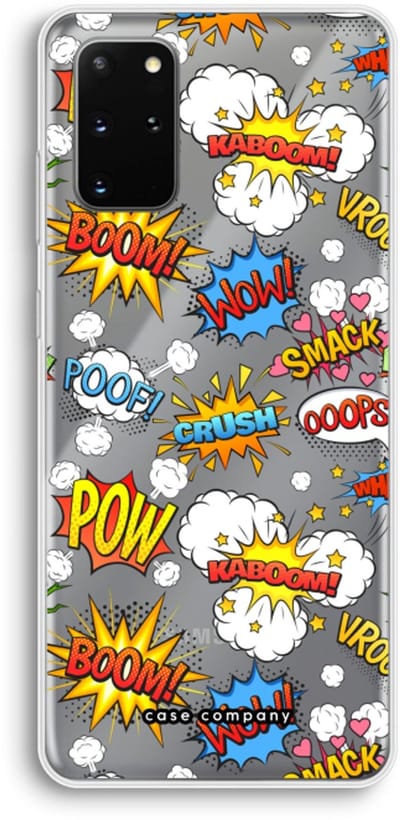 Case Company® - Hoesje geschikt voor Samsung Galaxy S20 Plus hoesje - Pow Smack - Soft Cover Telefoonhoesje - Bescherming aan alle Kanten en Schermrand