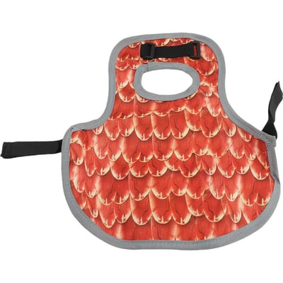 Tablier de selle imperméable en tissu Oxford réglable confortable pour poules, protection dorsale pour volailles, poules, canards red