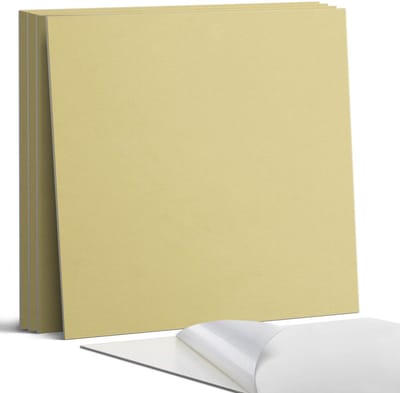 Coloray Wandpanelen Zelfklevend - Kleur geel Zelfklevende Wandpanelen - 50 cm x 50 cm - Geel Wandpaneel PVC - 4 stuks - Eénkleurige Wandpanelen Zelfklevend - Wandpanelen Keuken - Wandpaneel Badkamer