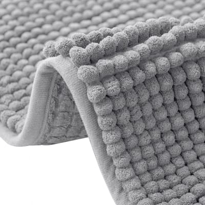 Zachte Antislip Badmat 40x60cm Grijs - Absorberend & Wasbaar