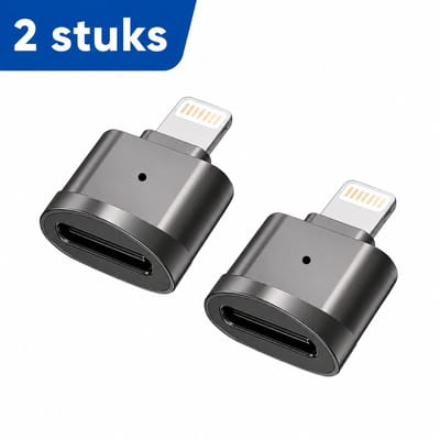 Jumalu Lightning naar Micro SD Kaartlezer 2 stuks – TF Kaart Adapter voor iPhone en iPad – Geheugenkaartlezer voor Foto's, Video's en Bestanden