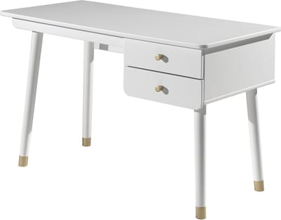 Bureau Eline Wit - MDF hout - 125x60cm - Met opbergruimte - Hoogte 75.2 cm - Met lades