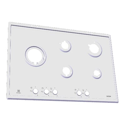 AEG bovenblad, inox, 744x510mm 140015092640