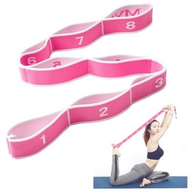 Elastiek voor Sport en Fitness - Stretchriem voor Yoga en Turnen - Roze
