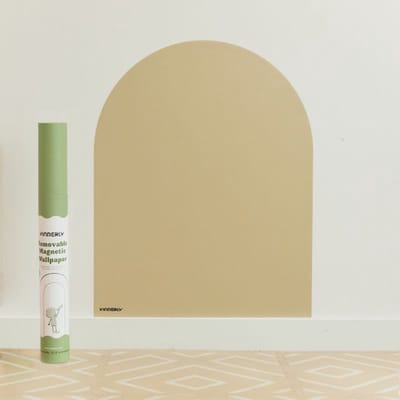 Kinderlybaby - Verwijderbaar Magnetisch behang - BEIGE