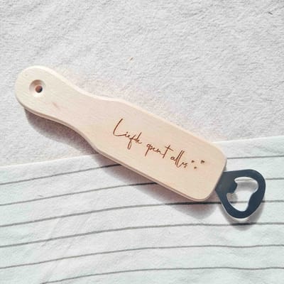 Flesopener - liefde opent alles - trouwcadeau