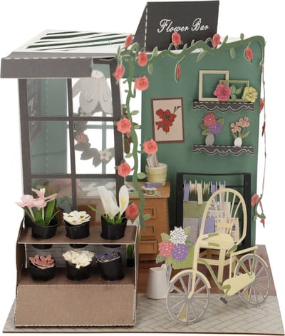 Miniatuur Bouwpakket S Papier - Bloemenbar - DIY Bouwpakket - Kinderen en Volwassenen - Crafts&Co
