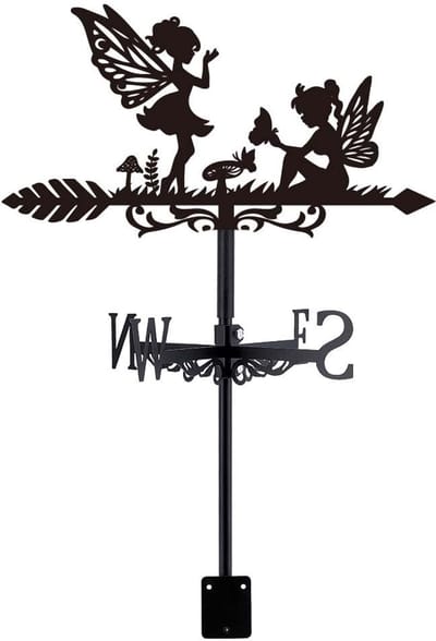VT Goods - Windwijzer - Fantasie - Uniek Design - Zwart - Weer Vane - Voor Tuin en Dak - Mooie Decoratie