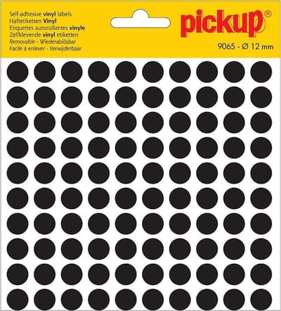 Pickup Stippen vinyl 12 mm zwart - 9065