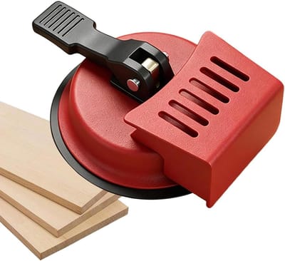 Vloerkier Reparatietool - Spleet Fixeer - Vloeren Egaliseren - Duurzame Zuignap - 12x12x0.1 cm - Grijs