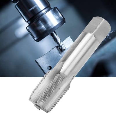 Dailygoods- Draadtap HSS Snelstaal 3/8 Inch - 18 Tanden - 7 cm Lengte - Amerikaans Systeem - Roestvrij Staal - Hoog Snijdend - Tap