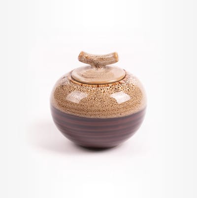Dieren Urn Hond Kat Klein 300 ml Bruin - Dieren Urn voor As Crematie - Urn Hond - Urn Kat