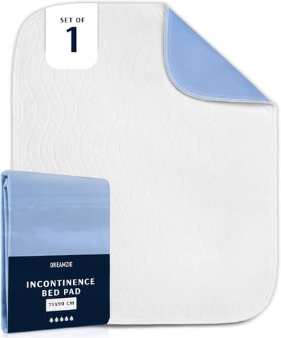 Matrasbeschermer 75x90 cm - Absorberend en Waterdicht - Wasbare matrashoes voor incontinentie