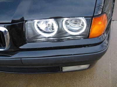 LED angel eyes Geschikt voor BMW E36 complete set Bmw angel eyes ringen Cotton SUPERWIT