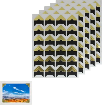 Zelfklevende Foto Hoekstickers voor DIY Albums en Scrapbooks - 120 Stuks Gouden Papieren Stickers voor Creatieve Projecten