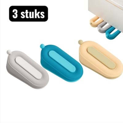 3 stuks - Deurstoppers - Deurstopper - Schattig Siliconen Deurblok tegen Stoten & Uitglijden - Veiligheid voor Kinderen & Dieren in Keuken, Badkamer & Slaapkamer
