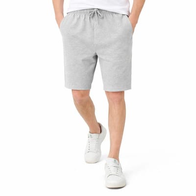 ROSS CAMP korte broek heren - shorts katoen - broeken volwassenen - sportbroek - short - Grijs - S