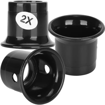 3 Stuks Ooglus Juwelierslupen 2X Vergrootglas Sieraden Horloge Reparatie Vergrootglas Gereedschap