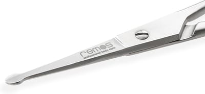 Neushaar Schaar met Ronde Tip - Roestvrij Staal - Veilig Knippen Oren en Neus - 11.5 cm