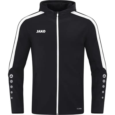 Jako Power Jas Met Kap Dames - Zwart | Maat: 42