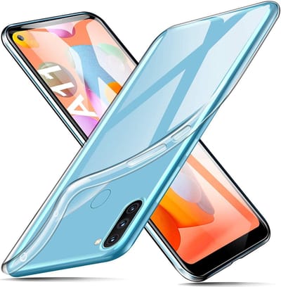 Soft Backcover Hoesje Geschikt voor: Samsung Galaxy A11 - Silicone - Transparant