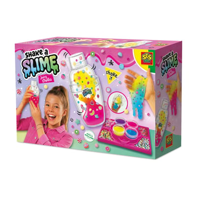 SES Creative Shake a Slime - Juicy studio - Slijm - Glutenvrij - Goed Uitwasbaar - Voor Kinderen Vanaf 5 Jaar - 4x140g