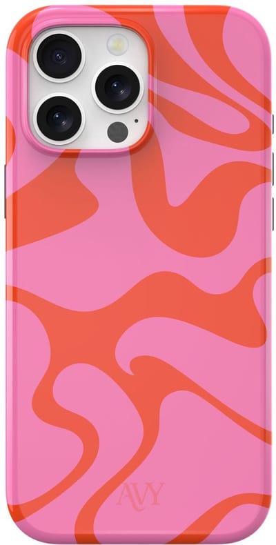 AVY Hard Shell Back Cover | geschikt voor Apple iPhone 16 Pro Max | Rosé Twist | Compatibel met MagSafe & Qi2