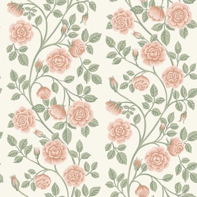 Boråstapeter Vliesbehang 6958 - Österlen - Botanisch Roze - 53cm x 10.05m