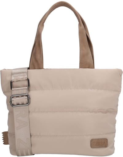 Zebra Trends Elske Handtas - Shopper - Schoudertas - Crossbodytas - Puffy - Gewatteerd - Lichttaupe