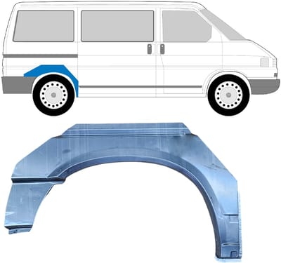 Reparatiepaneel achterspatbord voor Volkswagen Transporter T4 1990-2003 / Rechts