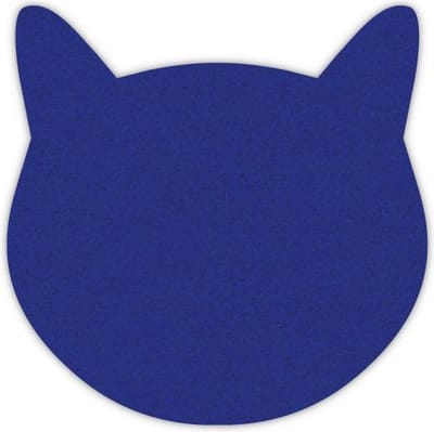 Poes vilt onderzetters - Donkerblauw - 6 stuks - ø 10 cm - Tafeldecoratie - Glas onderzetter - Cadeau - Woondecoratie - Woonkamer - Tafelbescherming - Onderzetters Voor Glazen - Keukenbenodigdheden - Woonaccessoires - Tafelaccessoires