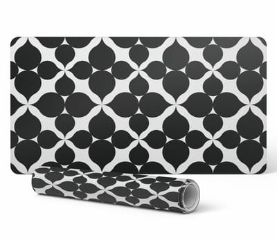 Duurzame gamingmat met geometrisch bloemenpatroon 90x45 cm