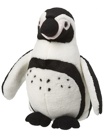 Nature Planet Pluche Humboldt Pinguin - knuffel - 28 cm - Pooldieren knuffel - Pinguins Knuffeldieren