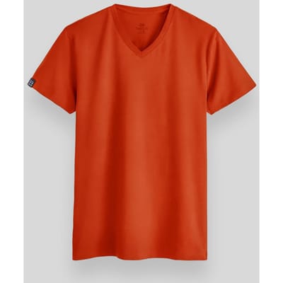 Heren V-hals Korte Mouwen T-Shirt