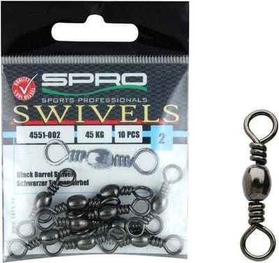 Spro - Ton wartel / Swivel - maat 14 - 10 stuks