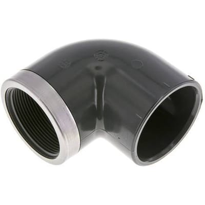 Pvc 90Graden Bocht Aansluiting Vrouwelijke Socket 63X75Mm X Vrouwelijke Rp 2''