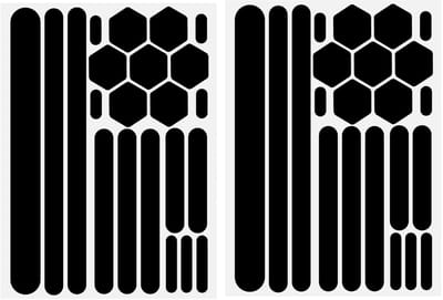Dailygoods- Reflecterende Strips - Maximale Zichtbaarheid - Reflectoren - Reflecterende Stickers - Fluoriserende Stickers - Weerbestendig - Verpakking van 2 Stuks