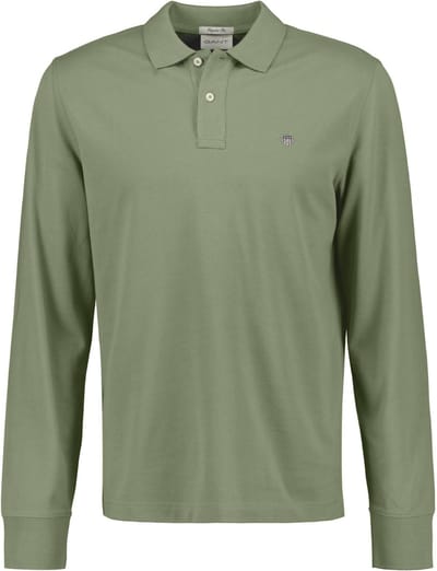 GANT Poloshirt Regular Shield Longsleeve Pique Rugger Set van 1