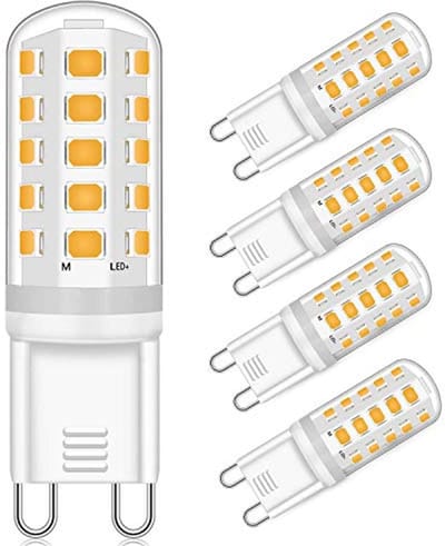 Dimbare LED G9 5W Halogeenlamp Vervanger voor 40W 50W Warm Wit 2700K - 400 Lumen - Verpakking van 4
